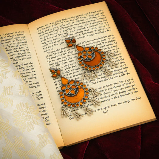 Madhu Chandrika Suhani Silver Earrings