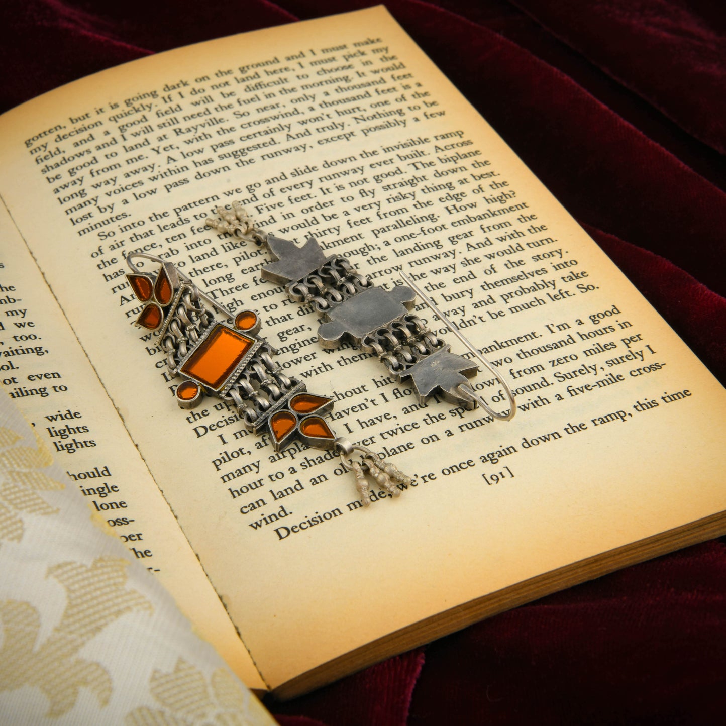 Madhu Chandrika Lalima Silver Earrings