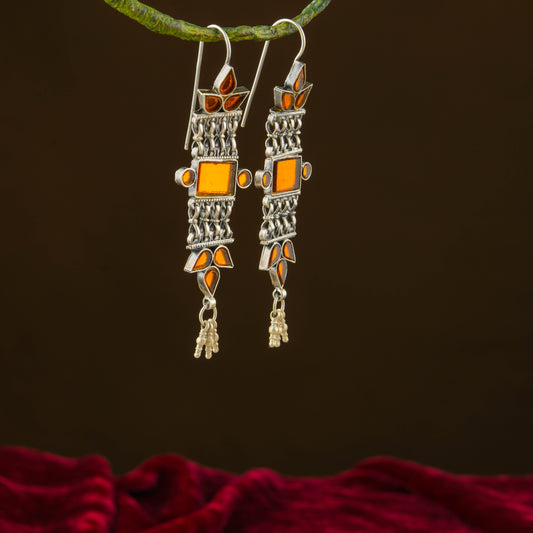 Madhu Chandrika Lalima Silver Earrings