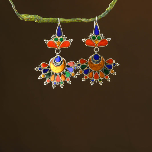 Madhu Chandrika Nomad Night Silver Earrings
