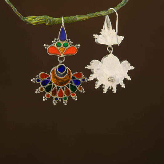 Madhu Chandrika Nomad Night Silver Earrings