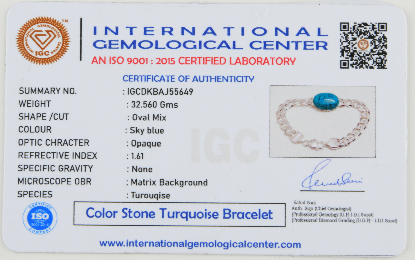 Salmaan Turquoise Silver Bracelet