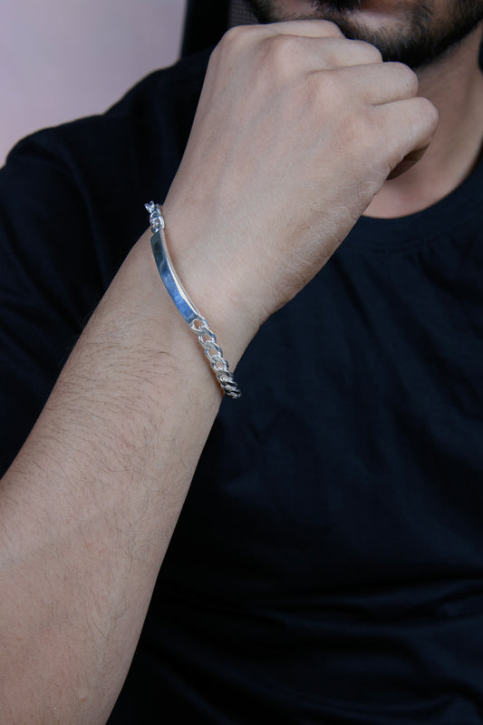 Big Boys Silver Men Bracelet