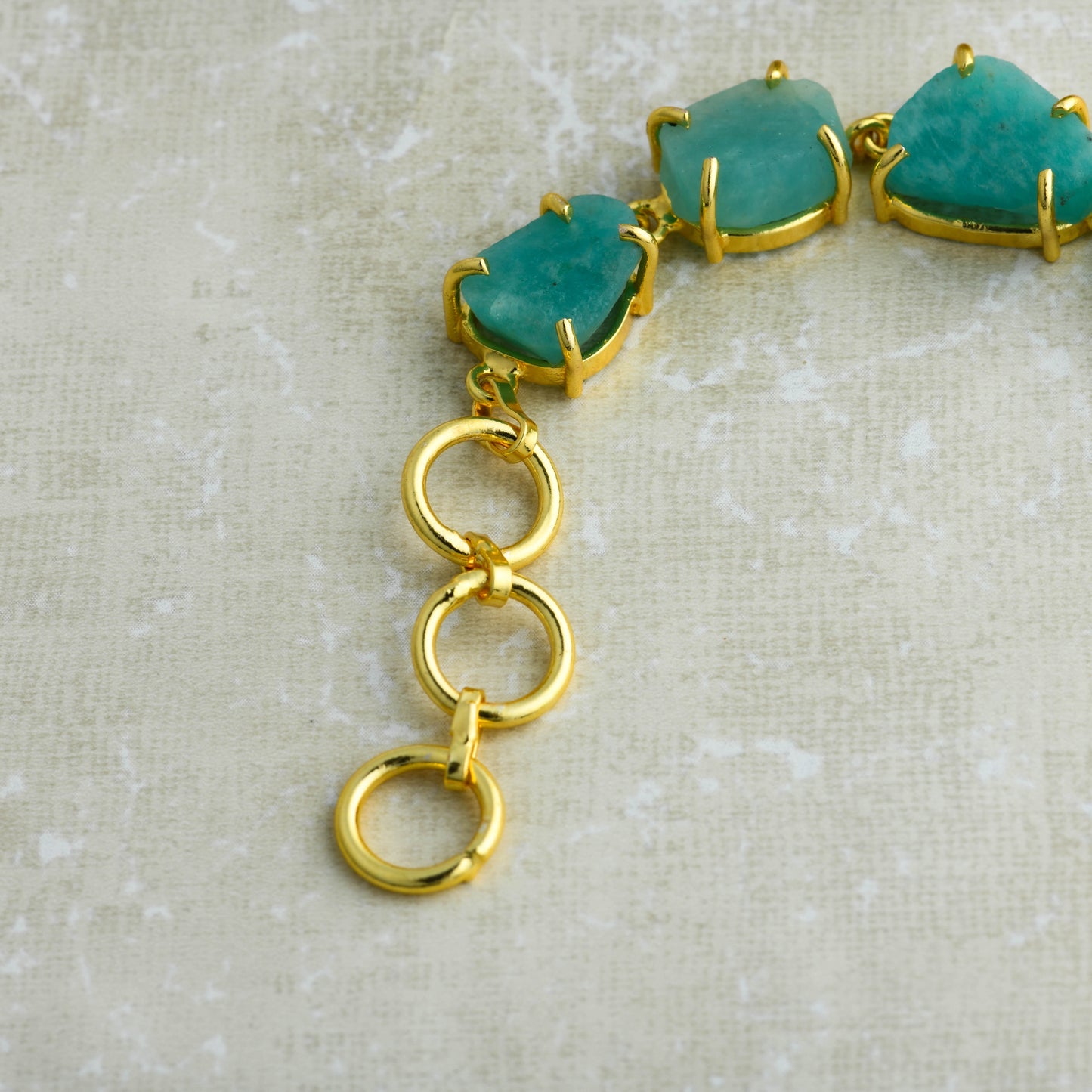 Uncut Natural Amazonite Bracelet