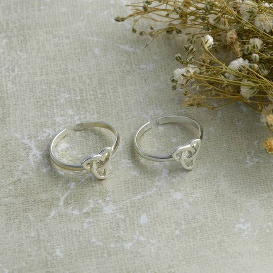 Triskele Mystique Silver Toe Rings