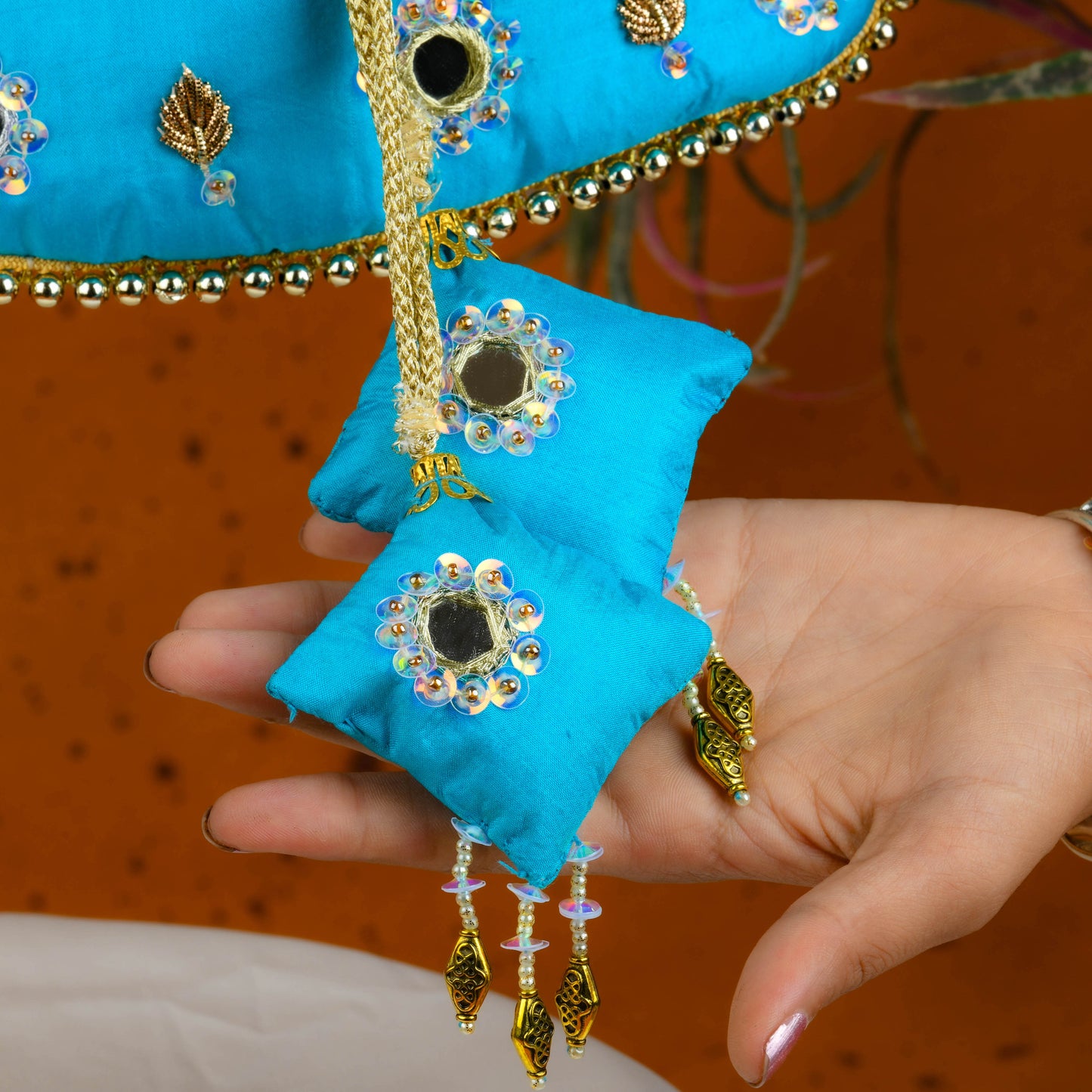 Neela Ambar Hand Embroidered Festive Potli