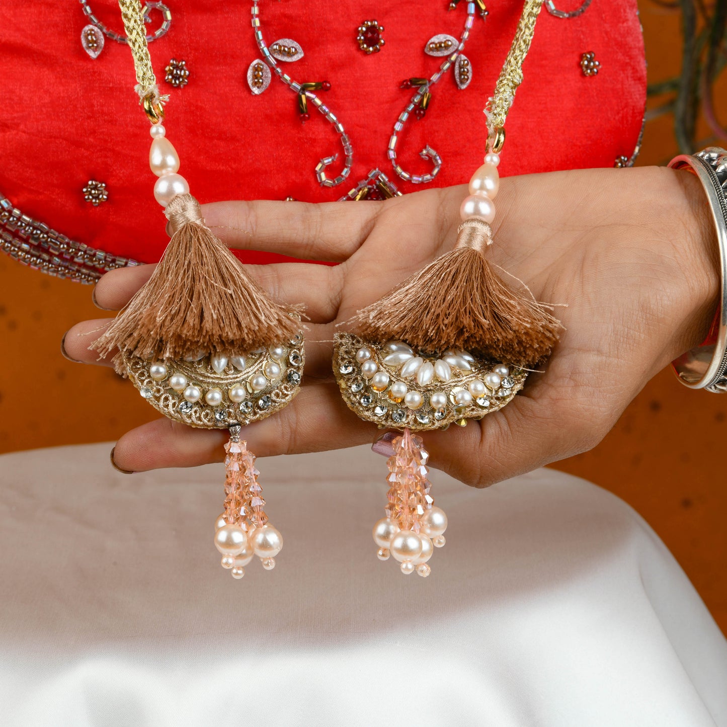 Rangrez Red Hand Embroidered Limited Edition Potli
