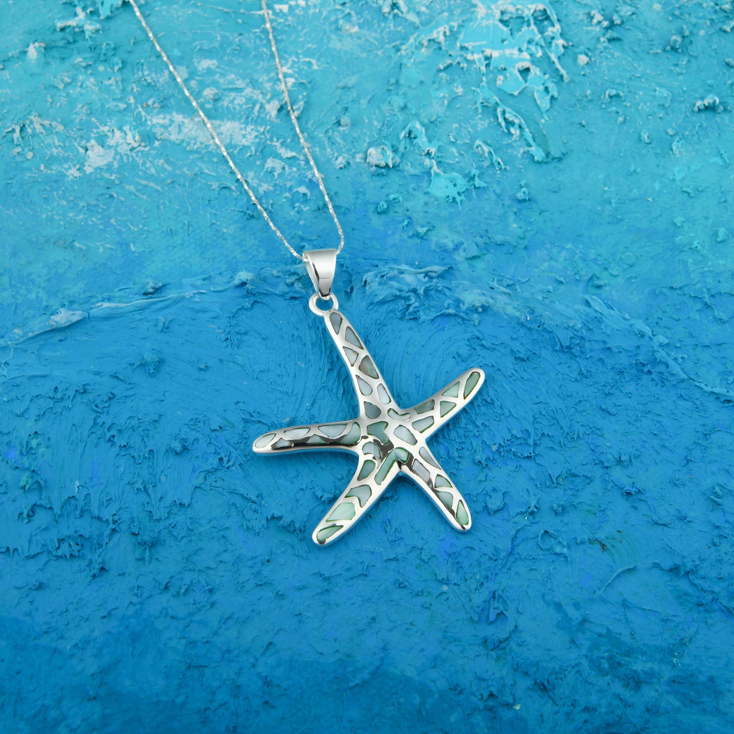 Starfish In MOP And Silver