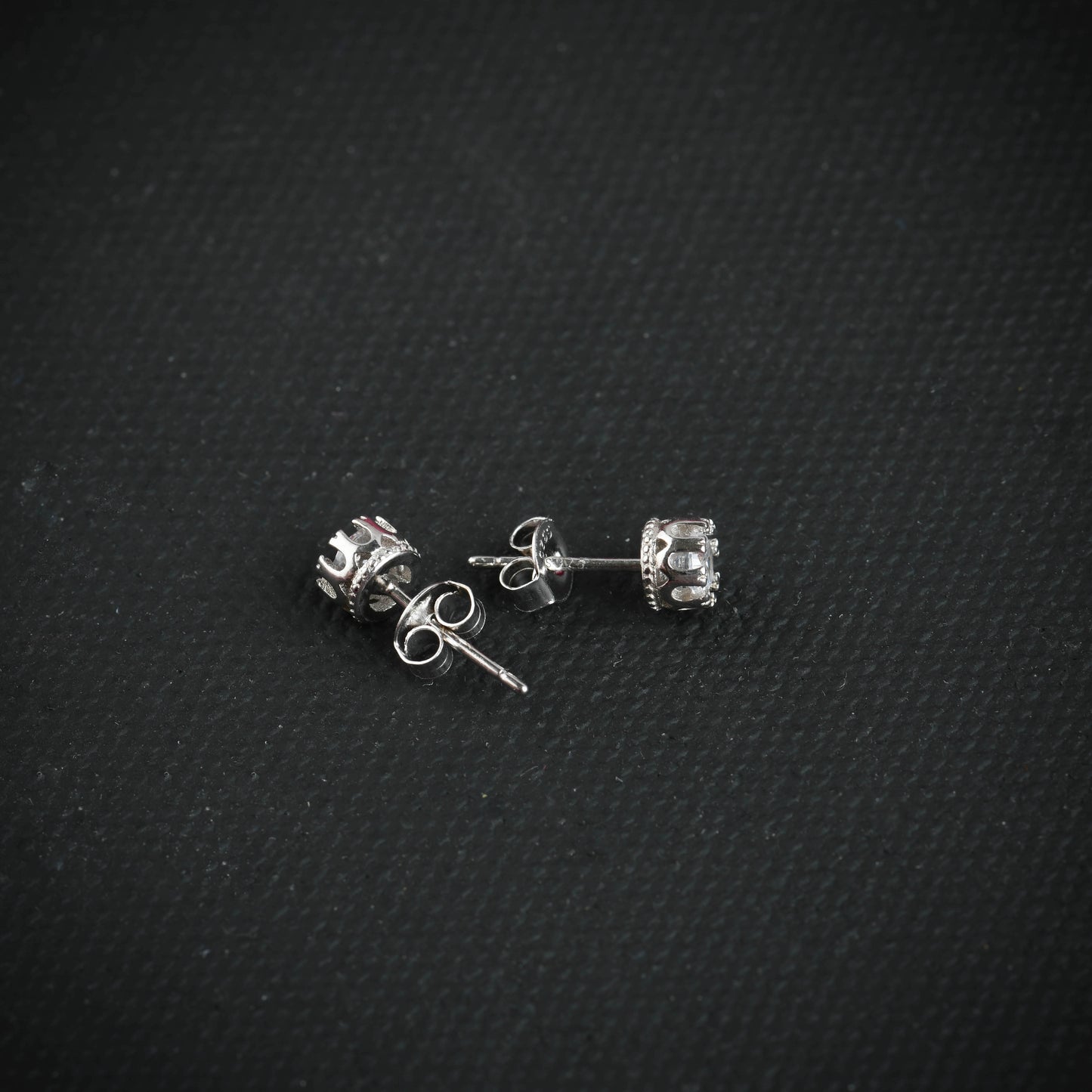 Everyday Zircon Silver Solitaire Studs