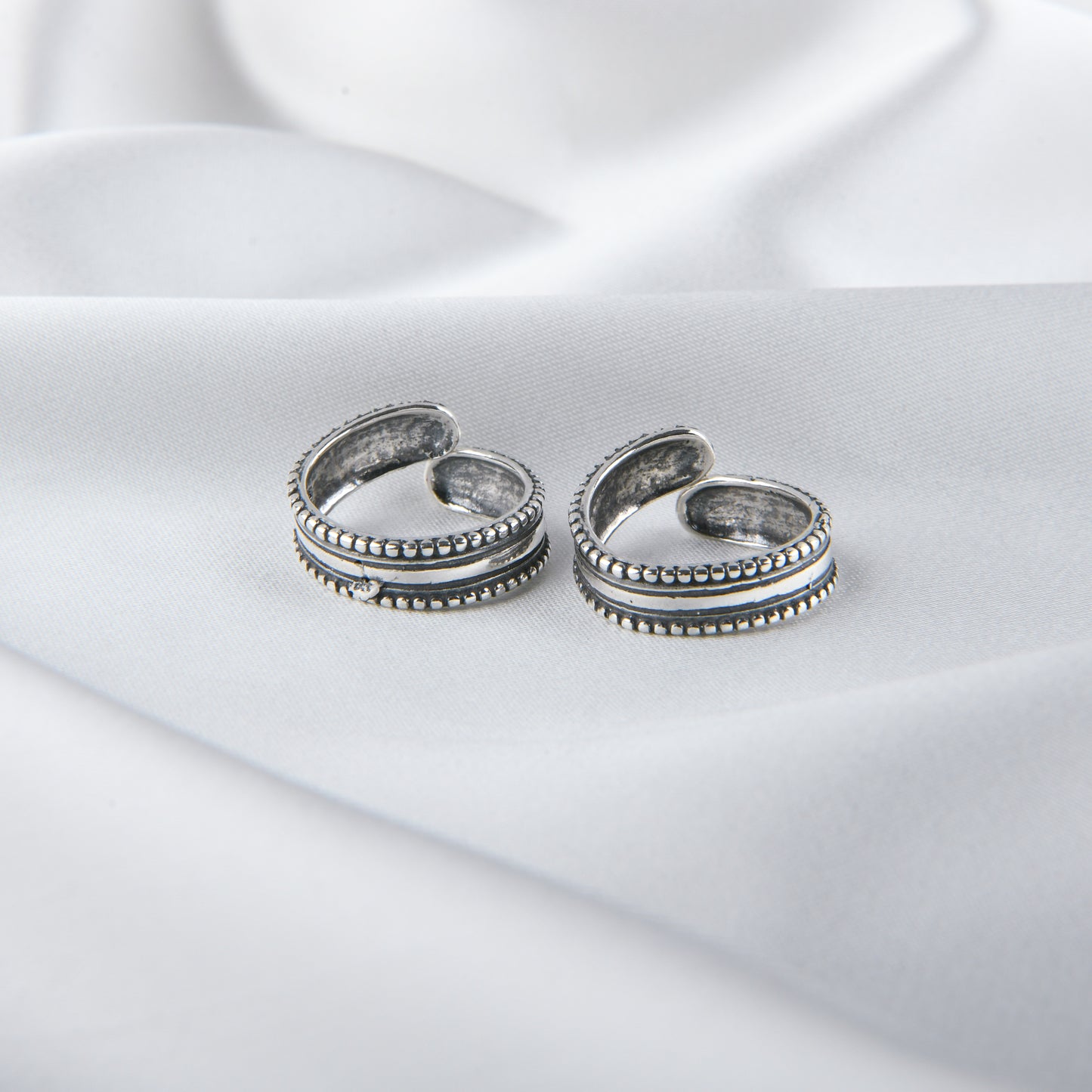 Silver Band Toe Rings