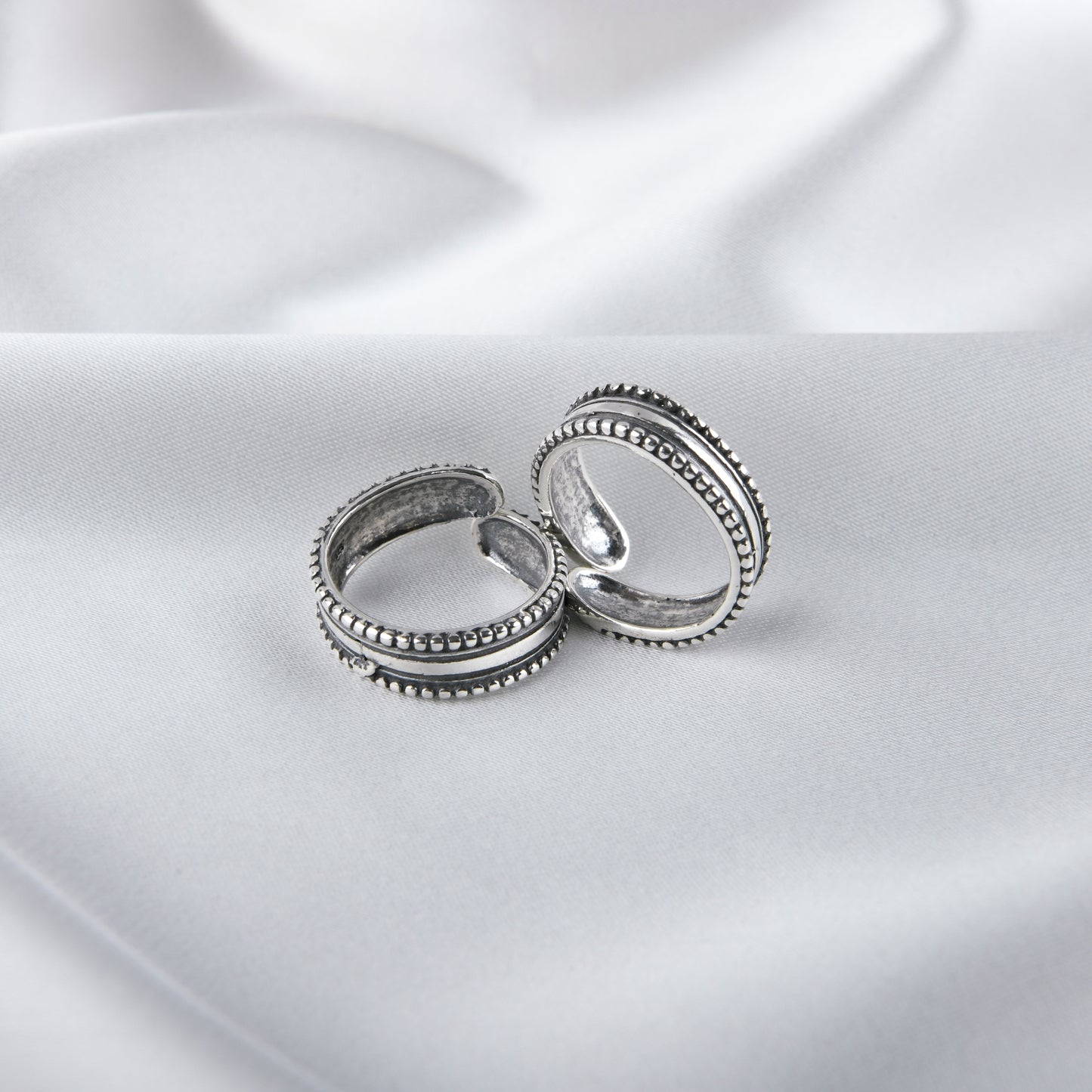 Silver Band Toe Rings