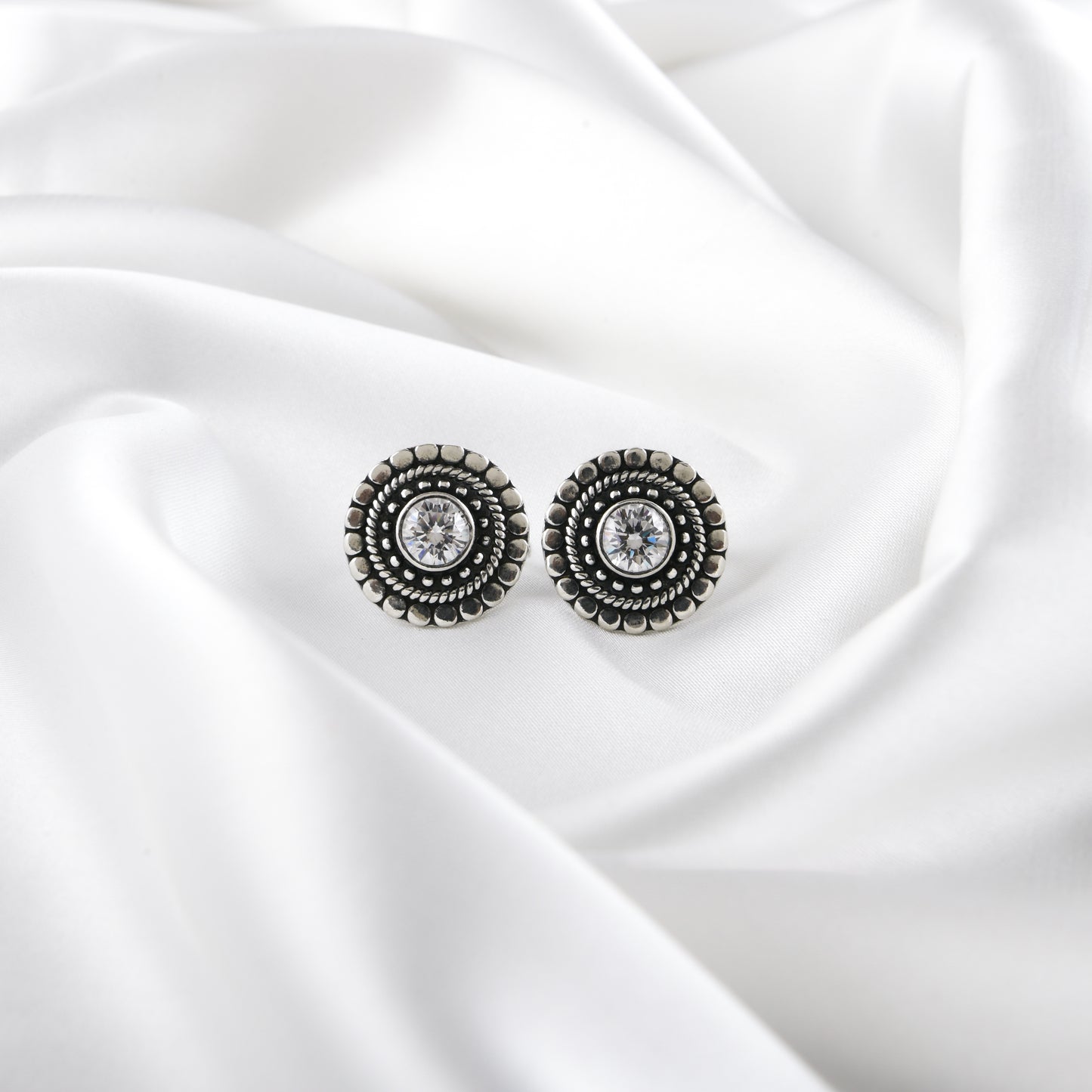 Sunflower Zircon Silver Toe Rings