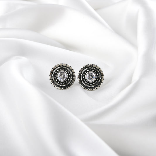 Sunflower Zircon Silver Toe Rings