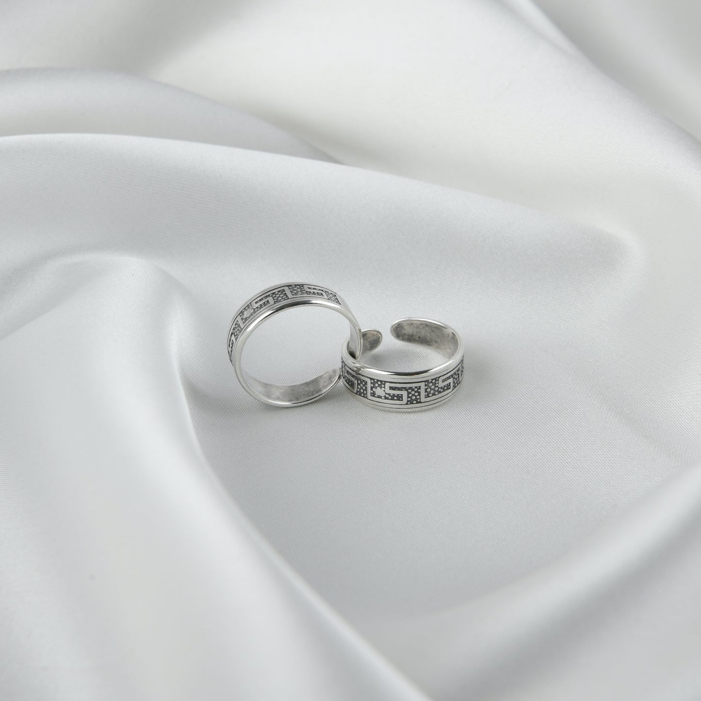 Trellis Silver Toe Rings