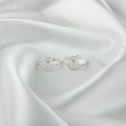 Orbit Silver Toe Rings