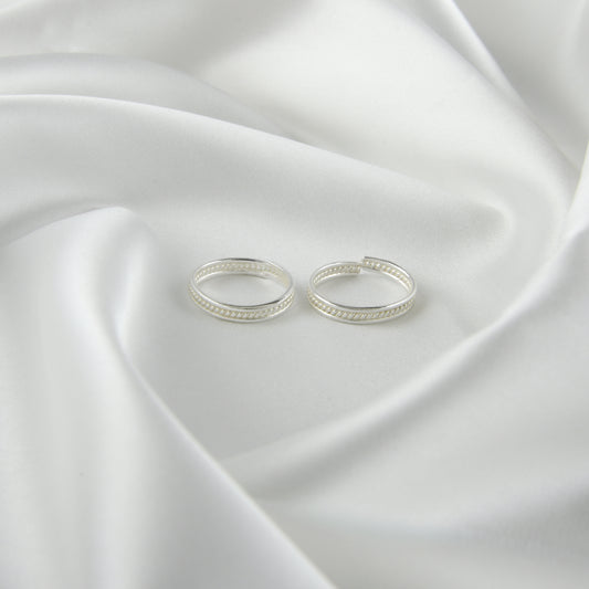 Rope Ring Silver Toerings