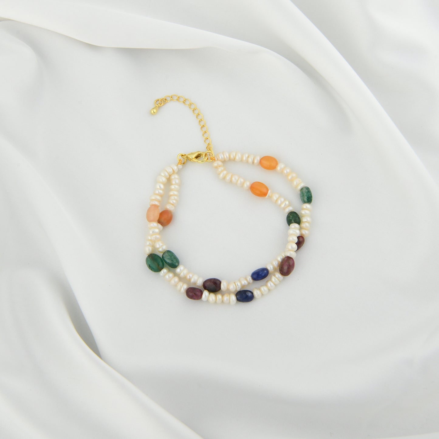 Pearl Semi Precious Multi Stone Bracelet