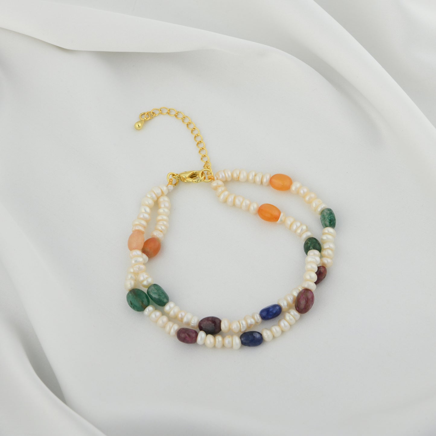 Pearl Semi Precious Multi Stone Bracelet