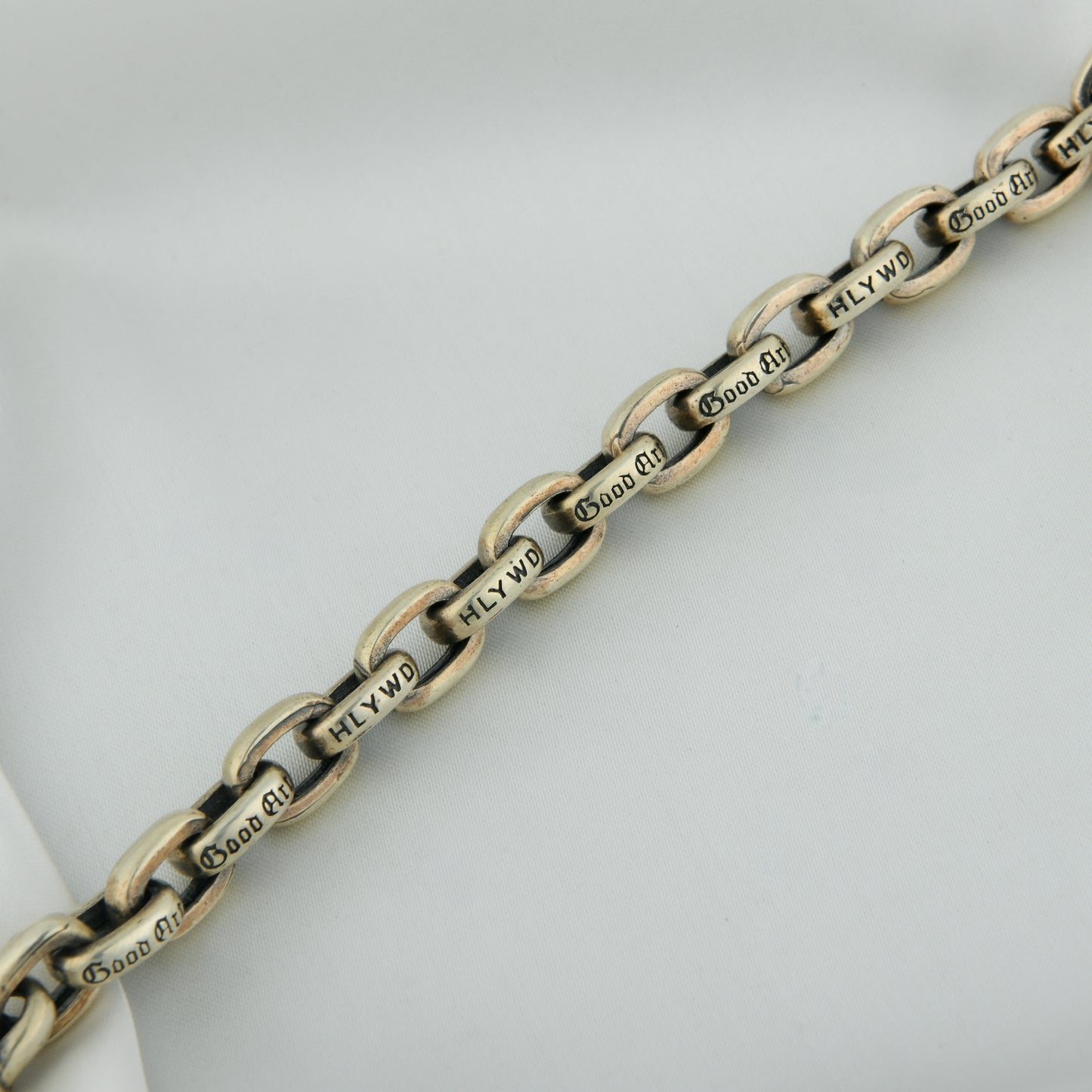 Men Padlock Chain Silver Bracelet