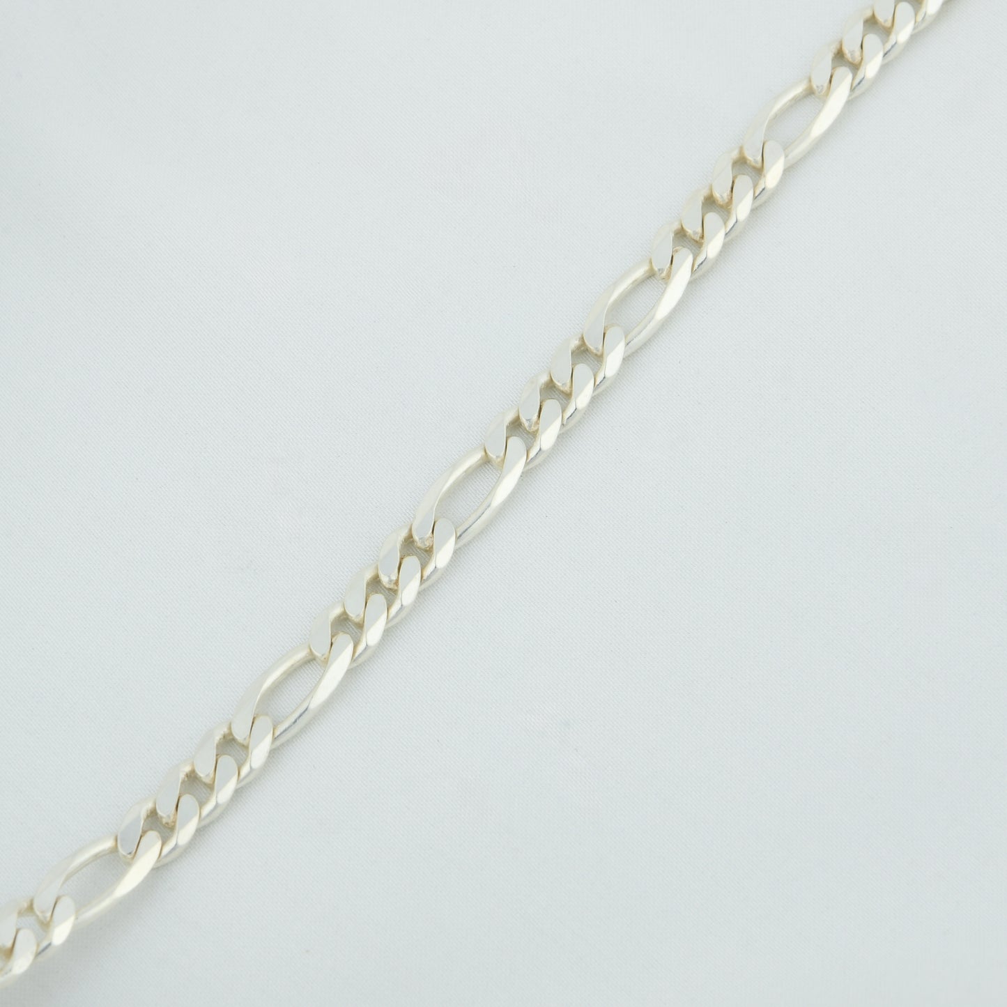 Figaro Chain Silver Men Bracelet(2)