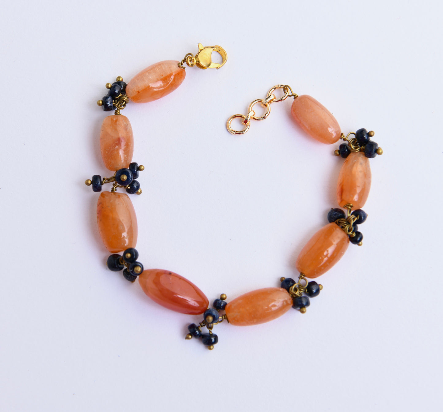 Carnelian And Lapis Lazuli Bracelet