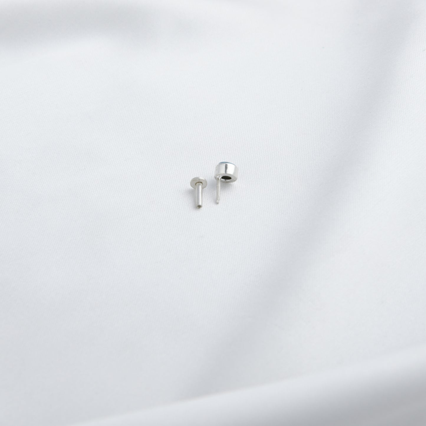 Natural Australian Opal Silver Nose Pin