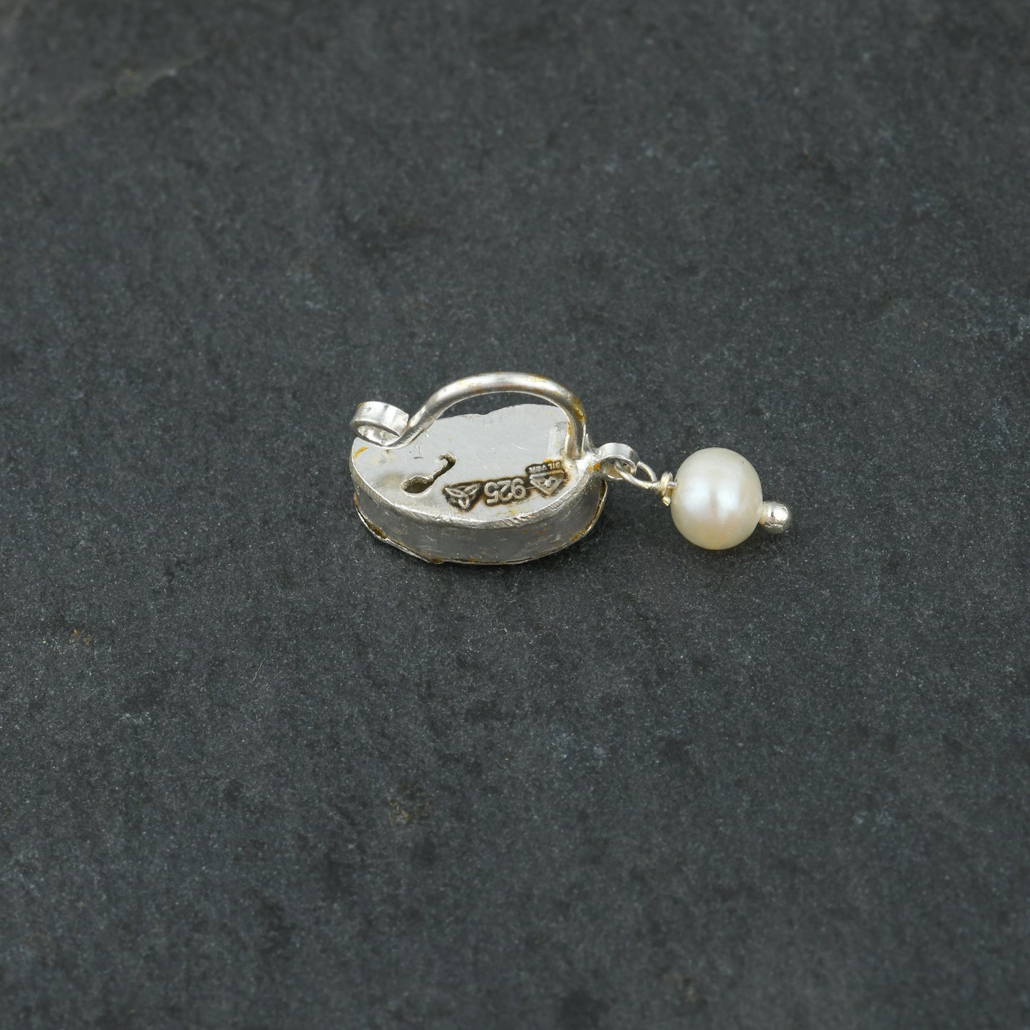 Kundan Mayur Silver Nose Pin