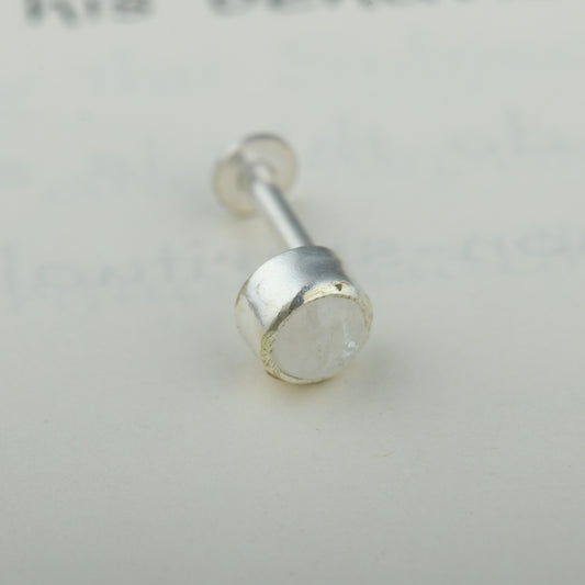 Natural Moonstone Nose Pin