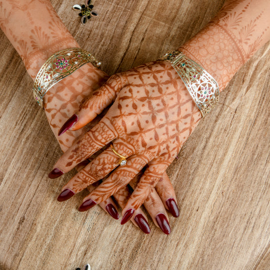 "Razia" Silver Bangle