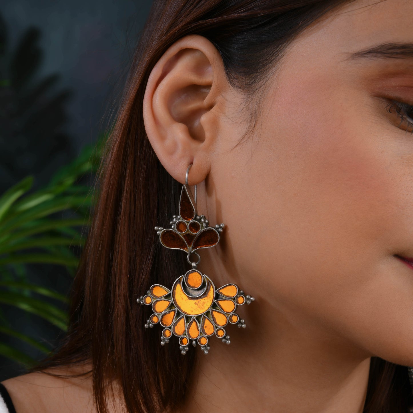 Madhu Chandrika Desert Mirage Silver Earrings