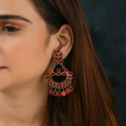Madhu Chandrika Half Moon Earrings