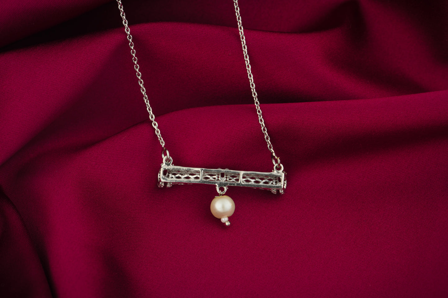 Modern Pearl Pendant Set