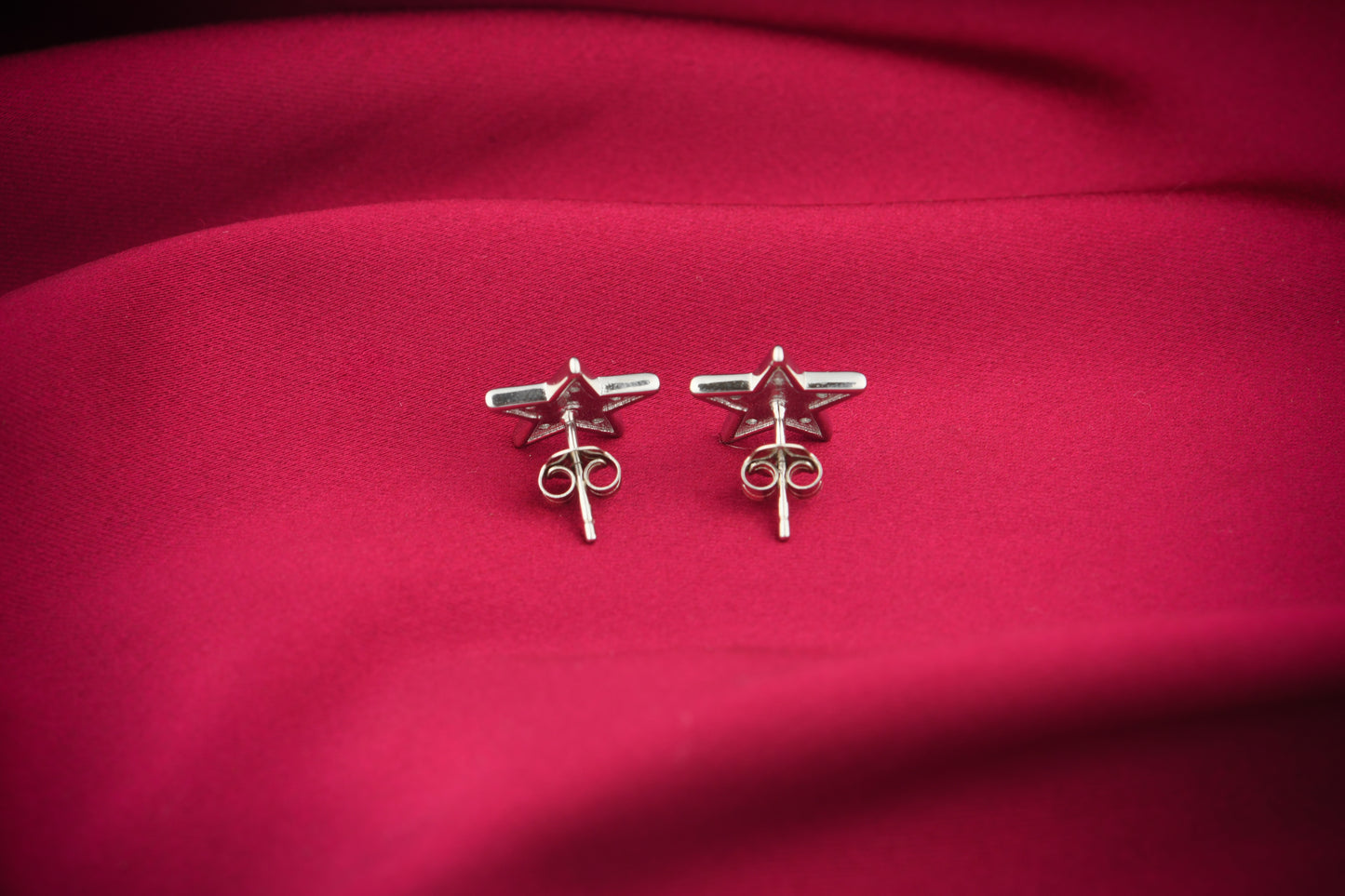 Star Evil Eye Silver Studs