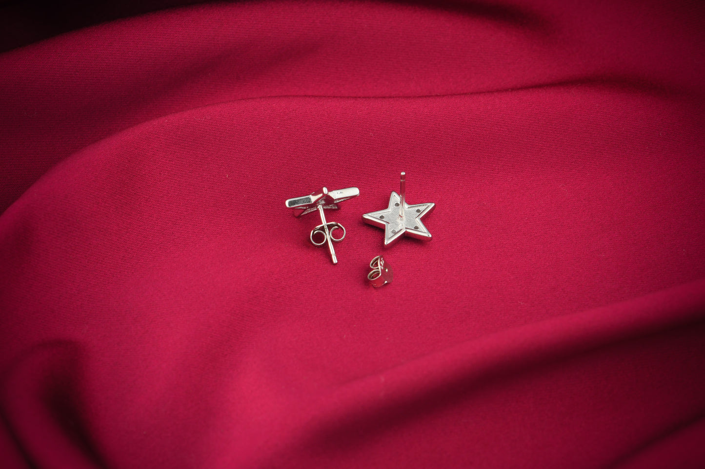Star Evil Eye Silver Studs