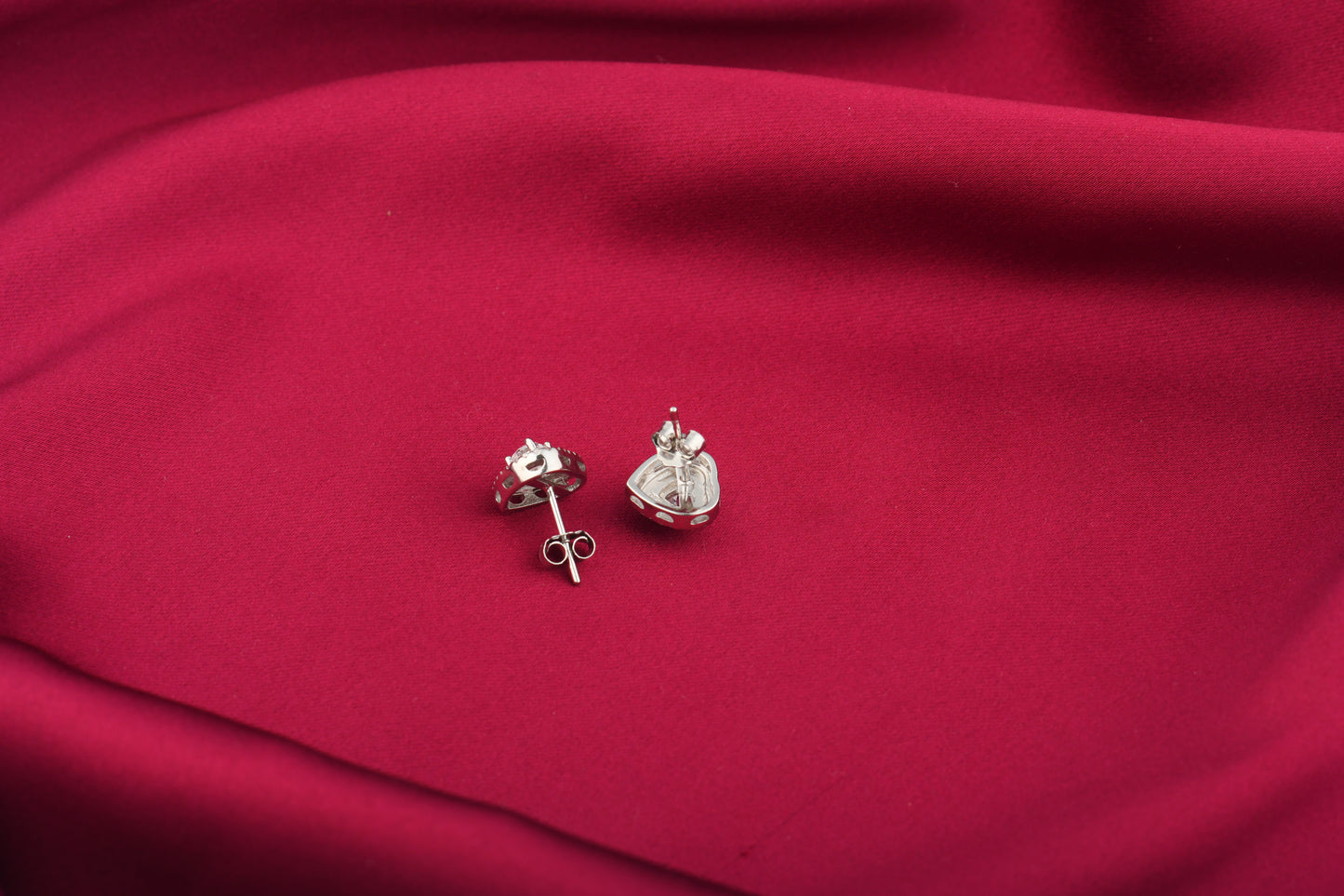 Heart Solitaire In Silver