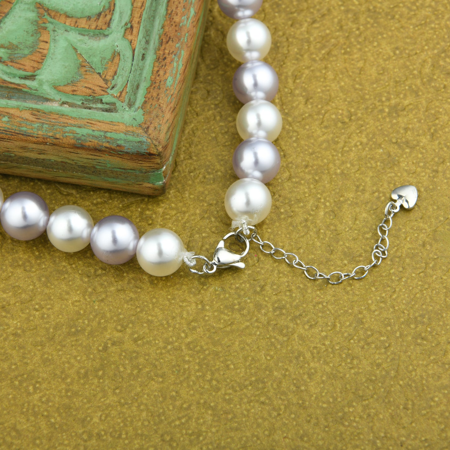 Lavender Romance Pearl Necklace Set