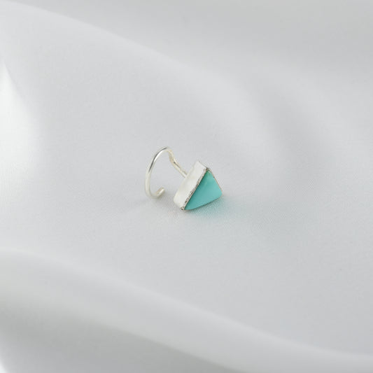 Natural Turquoise Nose Pin