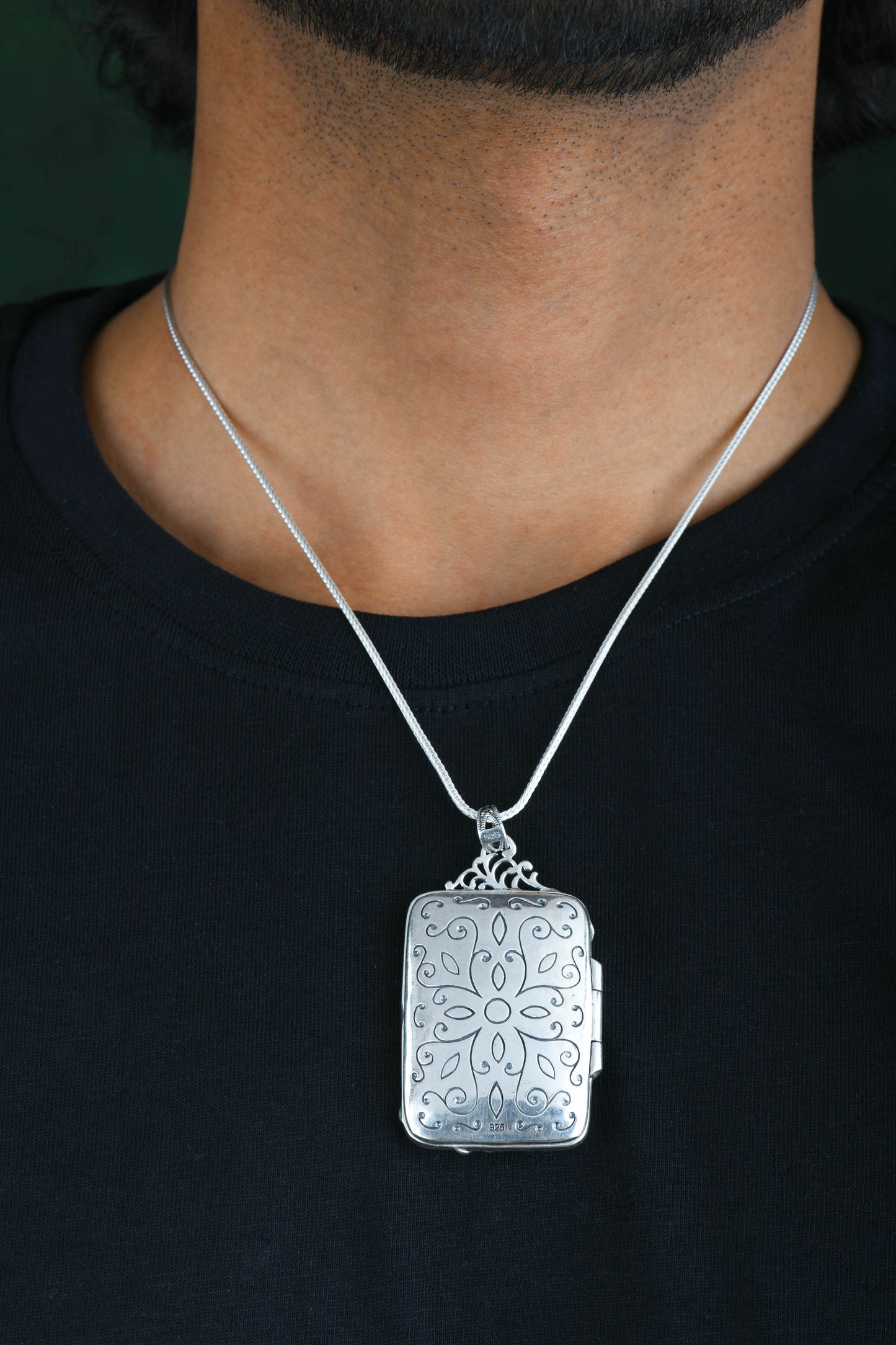 Abalone Silver Artistic Men Pendant