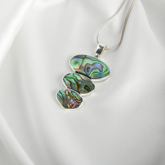 Lagoon Trinity Abalone And Silver Pendant