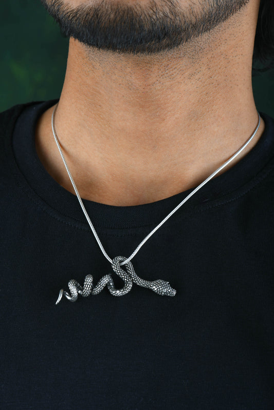 Silver Serpentine Pendant