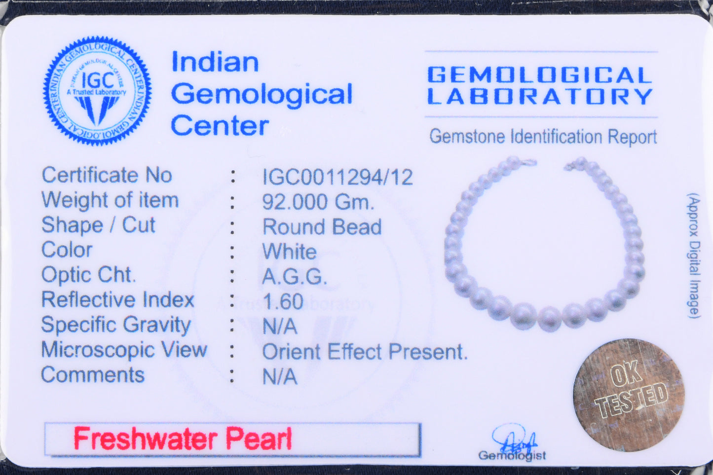 Classic AAA Round Pearl Necklace(13-14mm)