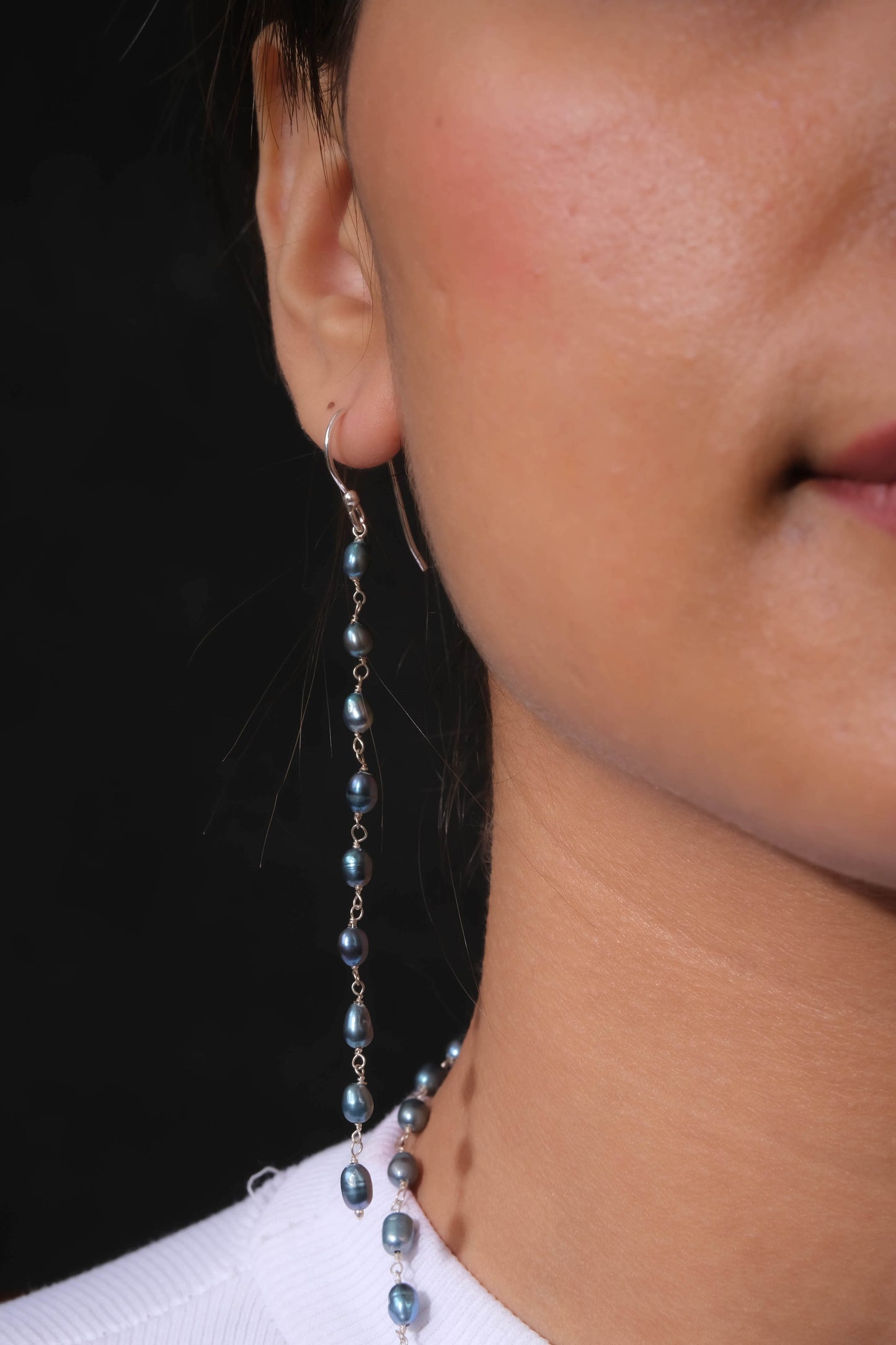 Cloud Grey Pearls Set