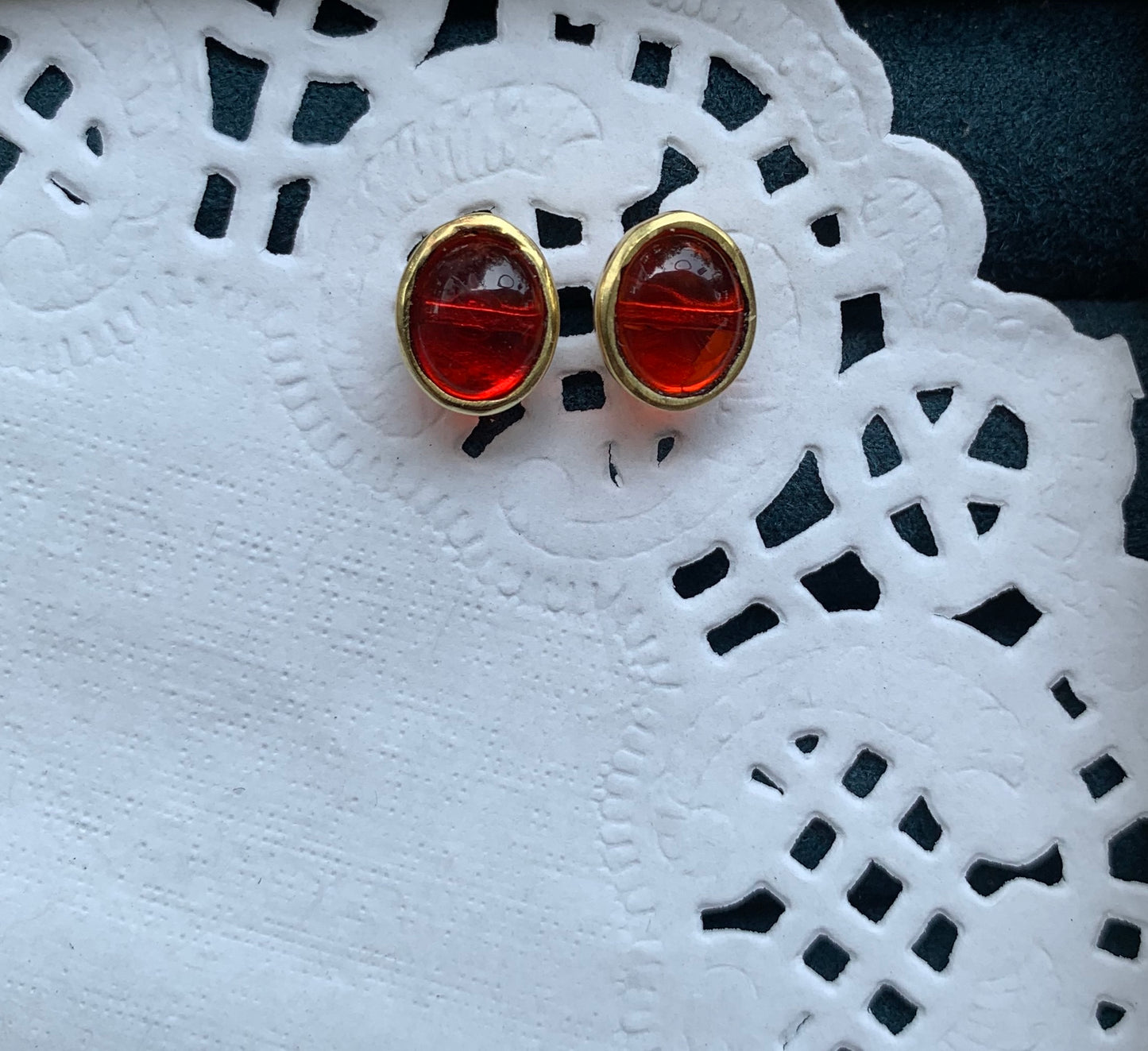 Ruby Glow Studs
