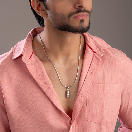 Tube Container Silver Taweez