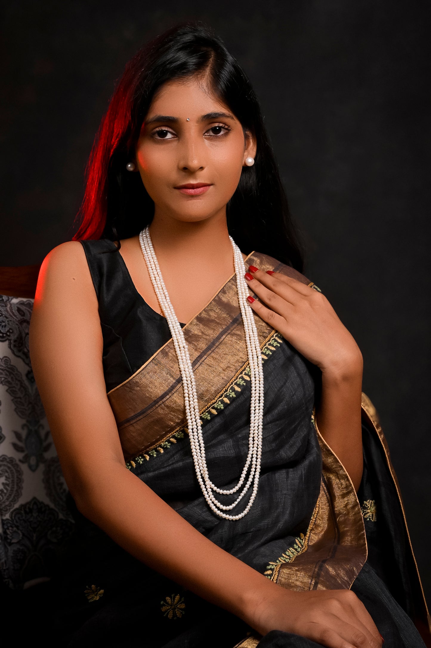 Triple Strand Freshwater Pearl Necklace