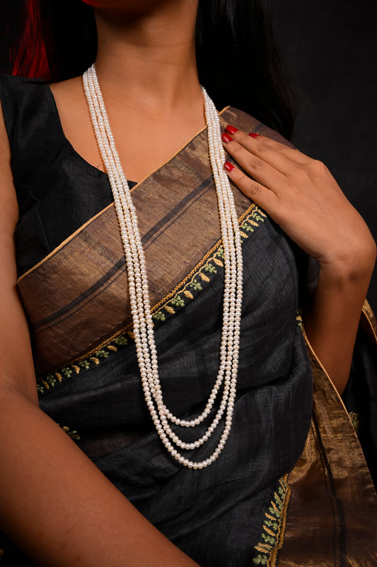 Triple Strand Freshwater Pearl Necklace