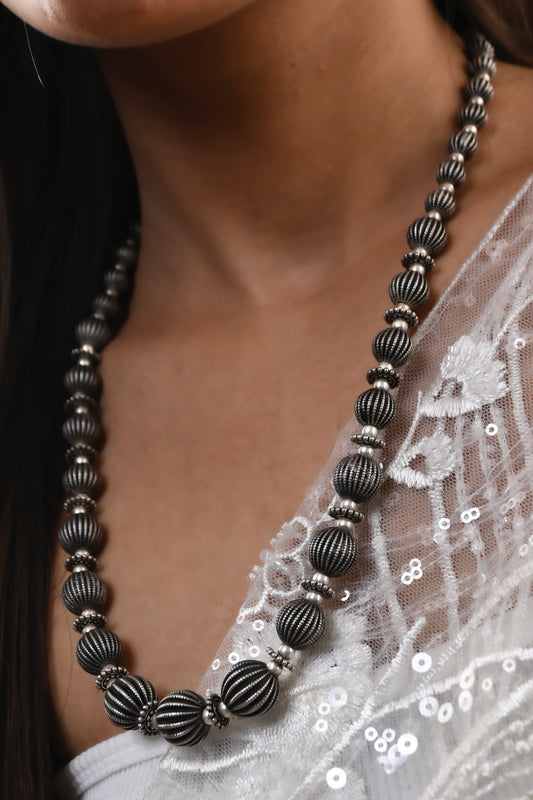 Silver Beads Necklace