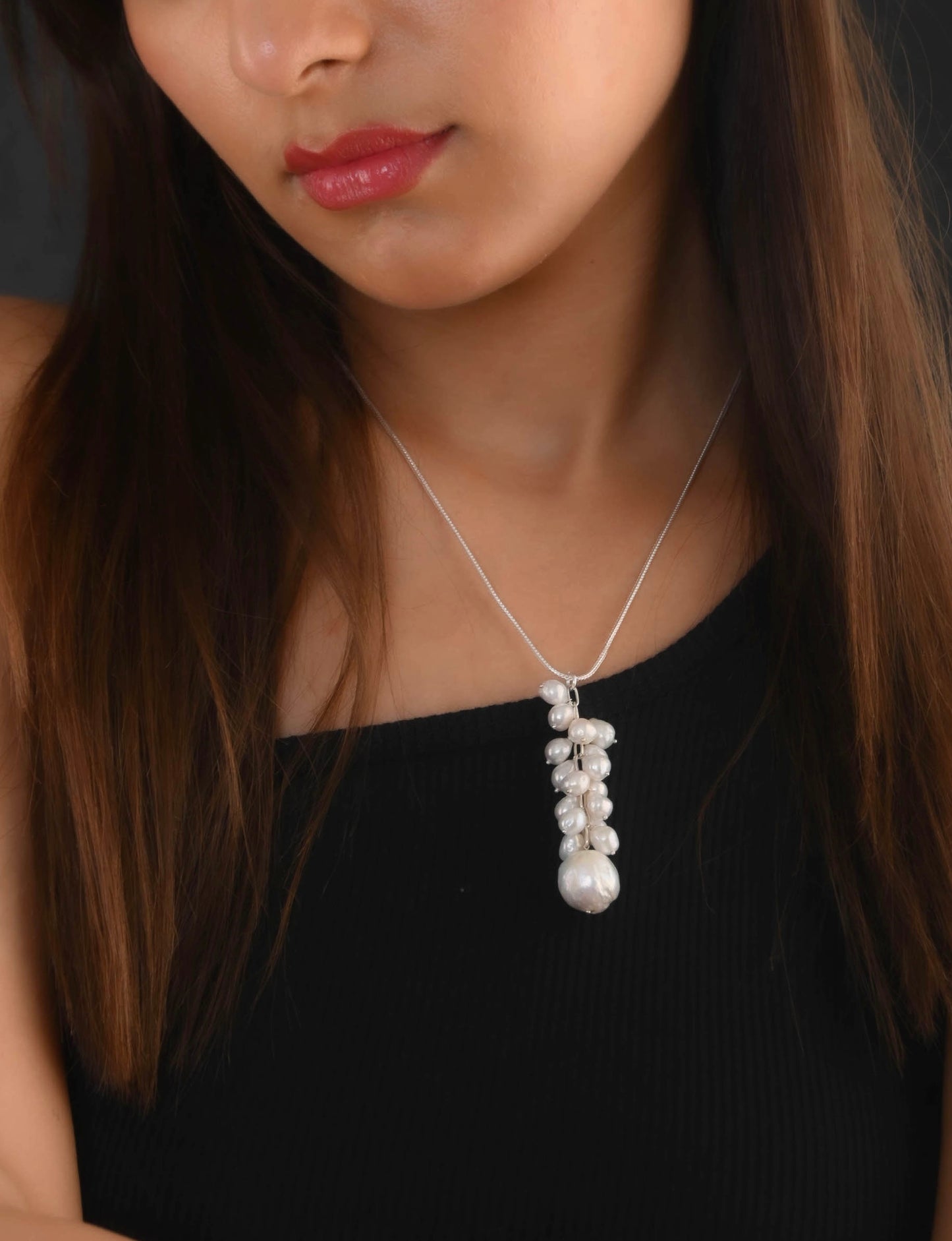 Baroque Pearl Grapes Necklace