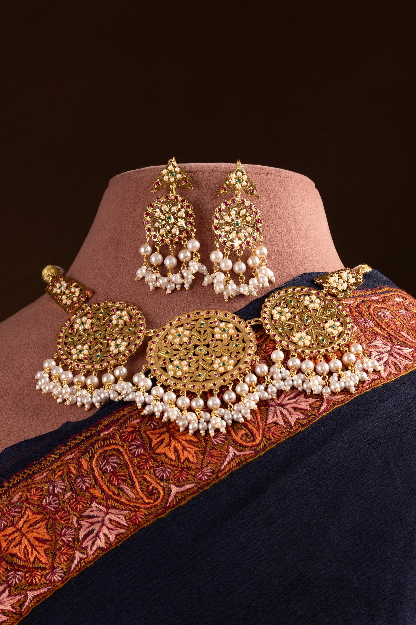 Samaira Purani Dilli Gold Plated Silver Necklace Set