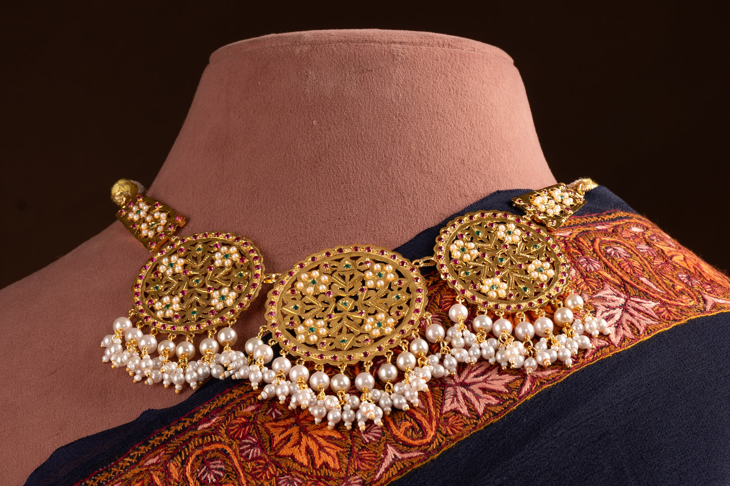 Samaira Purani Dilli Gold Plated Silver Necklace Set